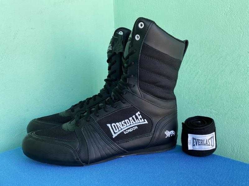 Боксерки lonsdale contender hi 00 (як нові! шкіра)