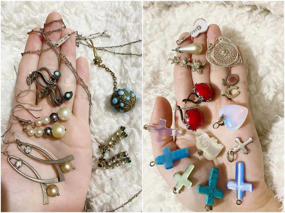 Винтажные украшения, фурнитура, подвески, серьги, браслеты