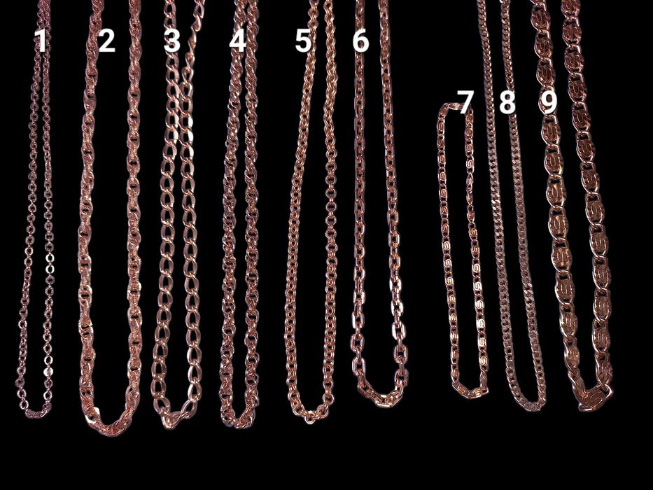 Ланцюг медзолото позолота цепочка новая