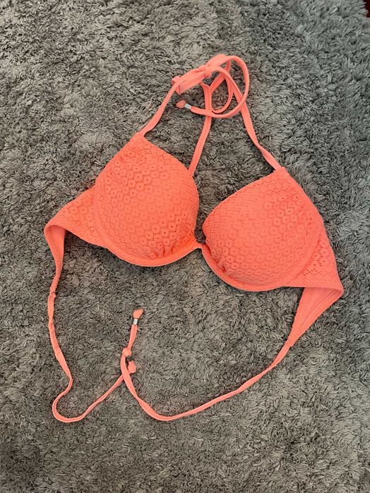 Parte superior de biquini laranja/coral S/M