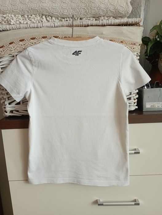 Bluzka biała t-shirt 4f