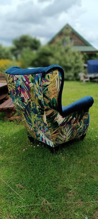 Fotel uszak styl Boho producent -na sprężynach!