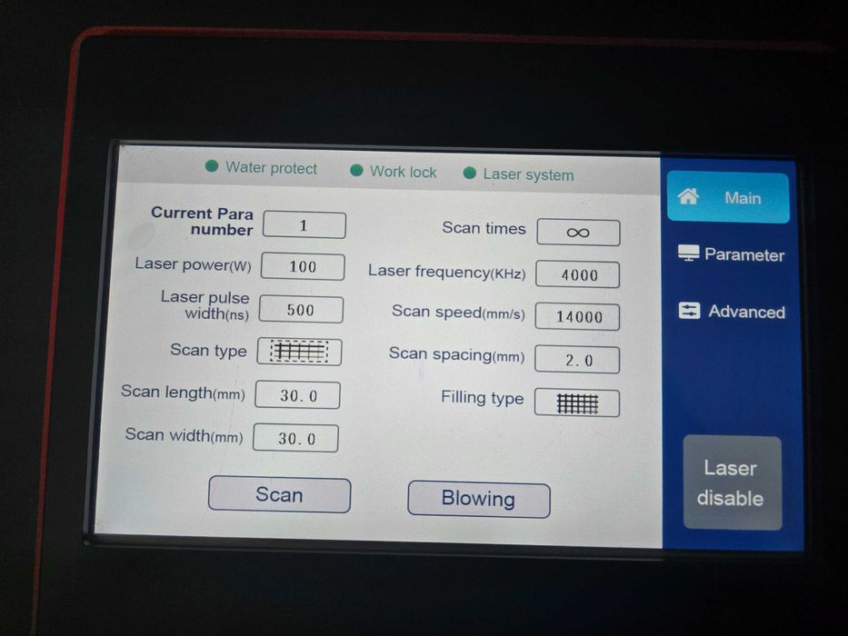 Laser Czyszczący FANUCI 100W MOPA - usuwanie rdzy, graffiti itp.