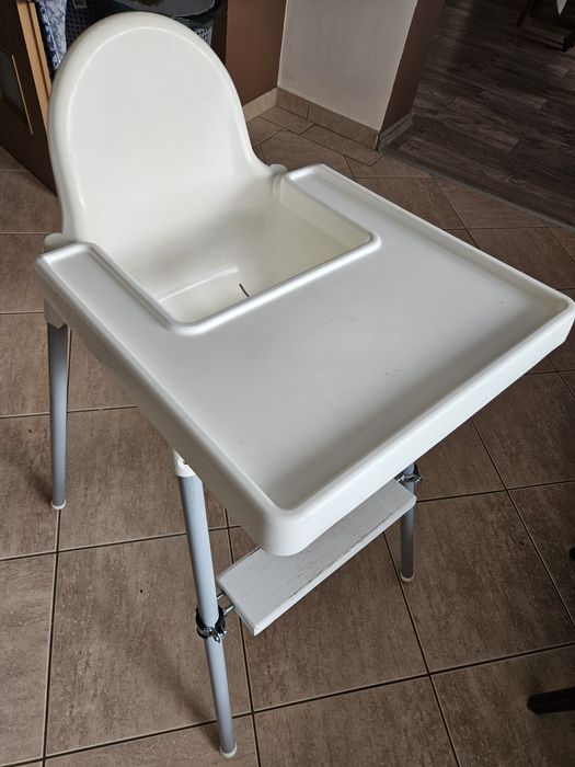 Krzesełko IKEA ANTILOP + Drewniany Podnóżek | Stan Dobry