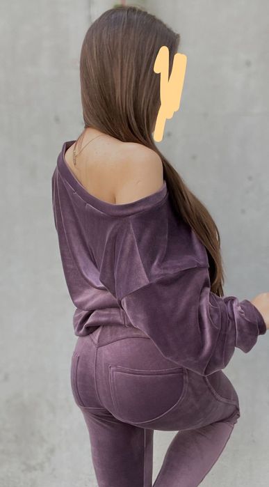 Komplet dresowy welurowy welur dres mielczarkowski pluszowy