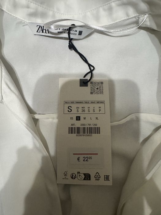Сорочка Zara укорочена, нова