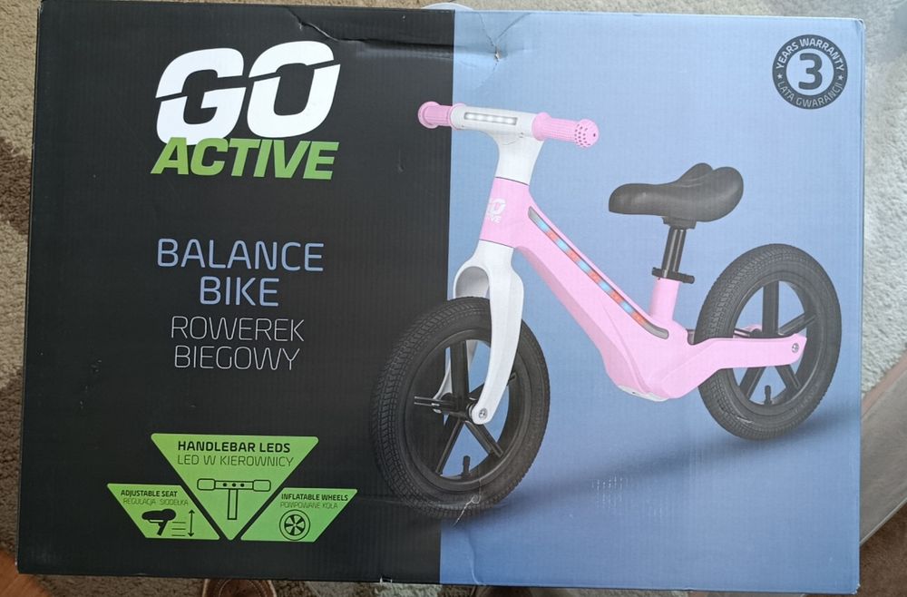 Rowerek biegowy GO ACTIV nowy