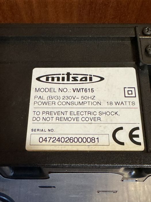Leitor Gravador VHS MITSAI