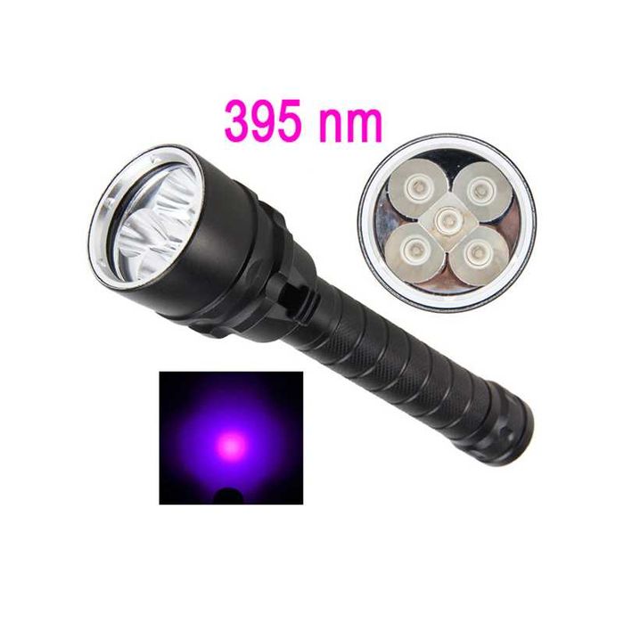 Ультрафиолетовый водонепроницаемый фонарик 5 ЛЕД