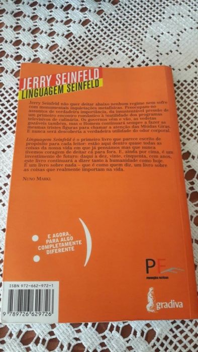 Jerry Seinfeld linguagem seinfeld livro
