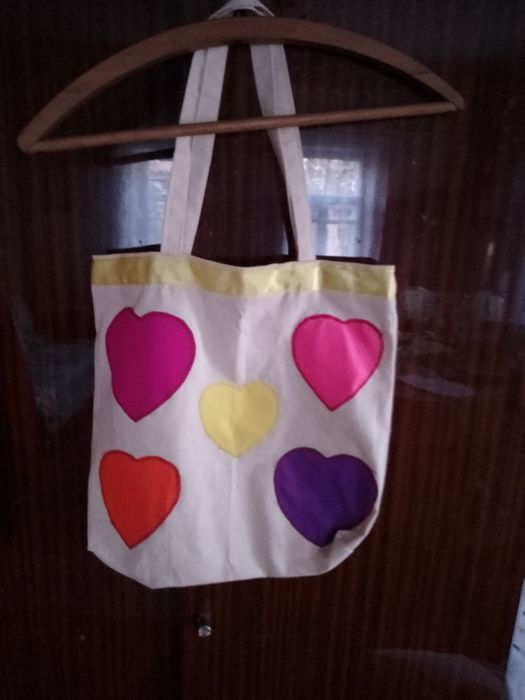 Сумка шопер з довгою ручкою