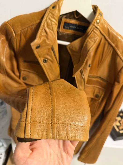 Zara Basic - Kurtka skórzana damska S camel