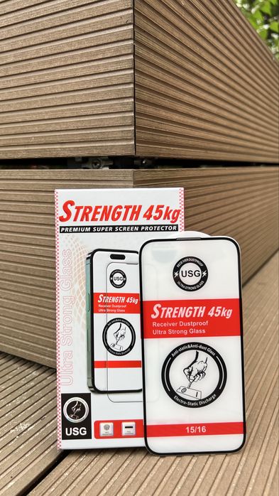 Szyba Ochronna Usg STRENGTH 45kg do Iphone’a 15/16
