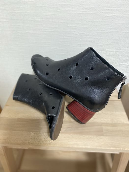 Шкіряні італійські ботильйони від L'idea з відкритим носочком