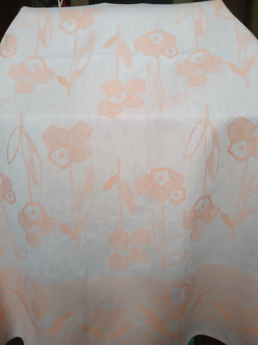 Скатерть льняная жаккардовая СССР