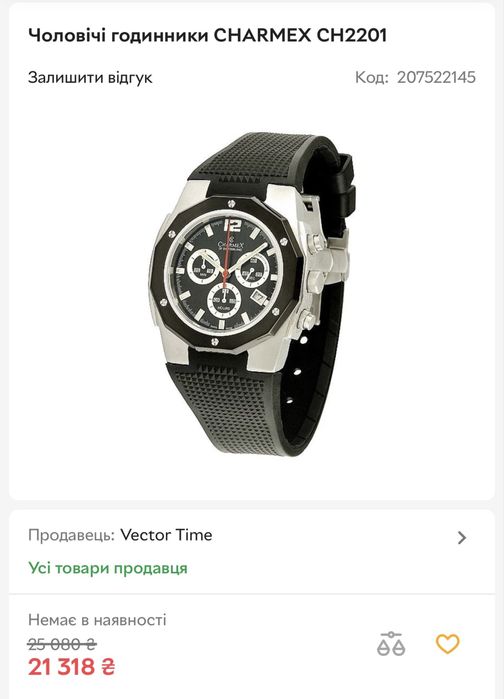 Чоловічі годинники CHARMEX CH2201