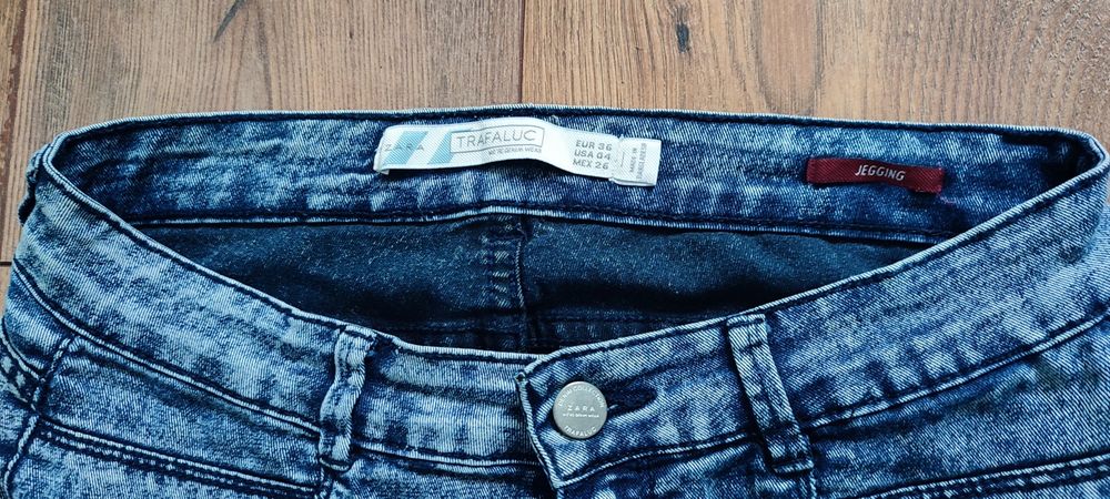 Zara trafaluc jegging acid wash