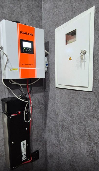 Гибридный инвертор powland 4kwt , завод DEYE клас средний , в наличии