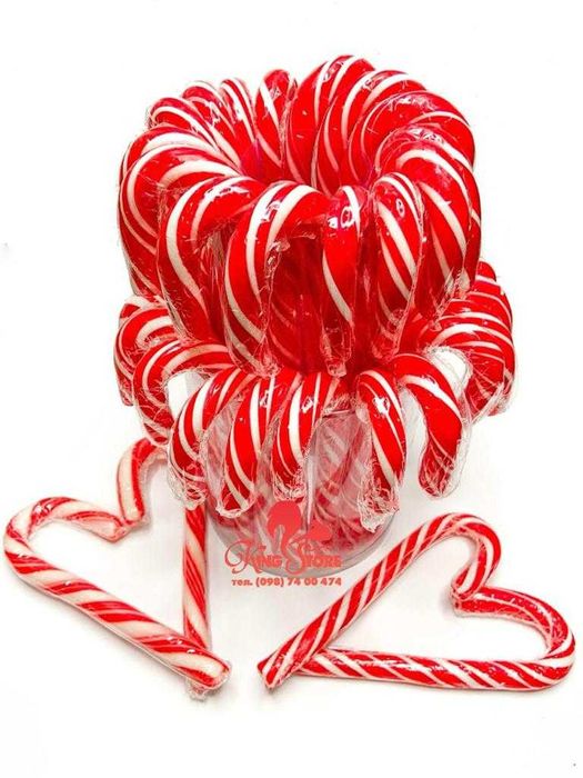 Посох Новорічний Червоний опт