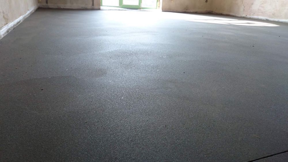 Стяжка пола. Штукатурка стін машинним способом