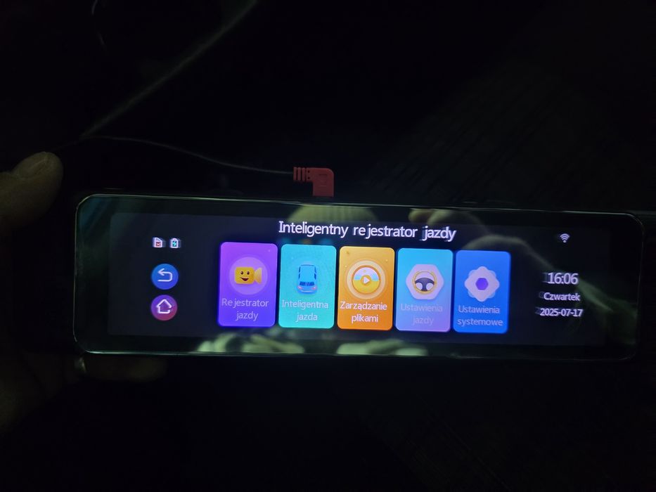 Wideo rejestrator lusterko 10 cali - 3 kamery