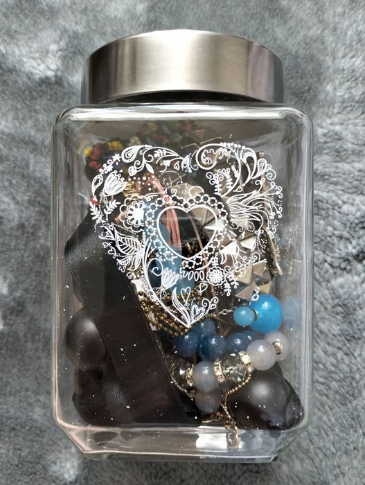 Mystery jar box biżuteria duży zestaw