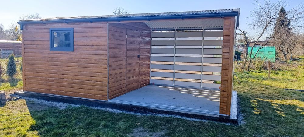 Garaze blaszaki domek ogrodowy