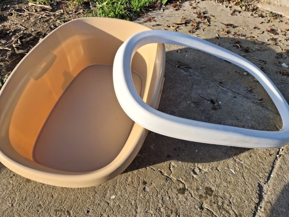 Caixa de areia aberta para gato