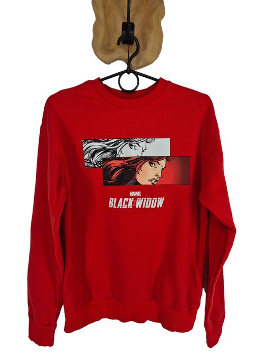 Bluza z nadrukiem Primark 32/34 XXS/XS marvel black widow