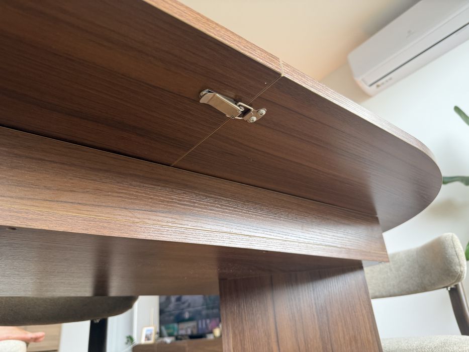 Mesa jantar extensível nogueira