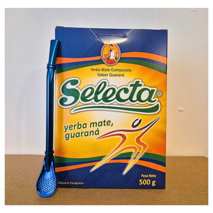 Zestaw startowy Yerba Mate: Selecta Guarana 500g + bombilla