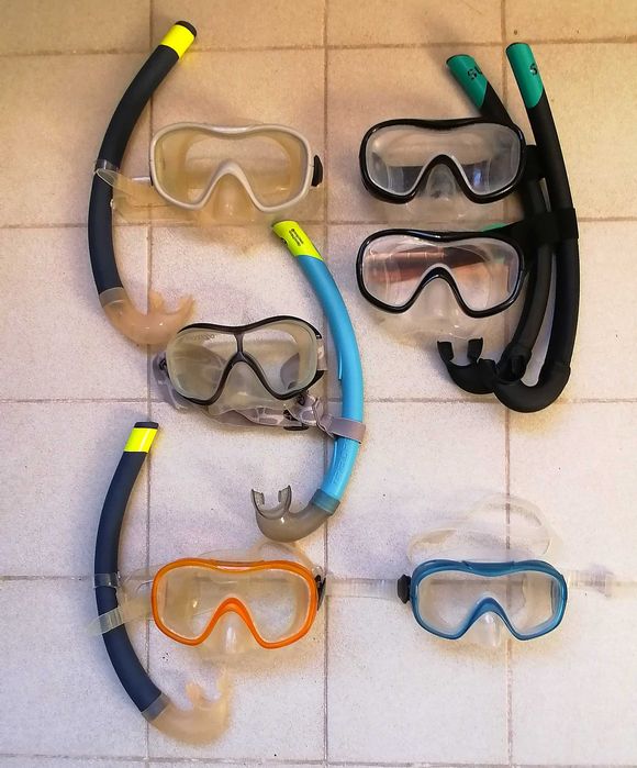 Óculos e Tubos Snorkeling