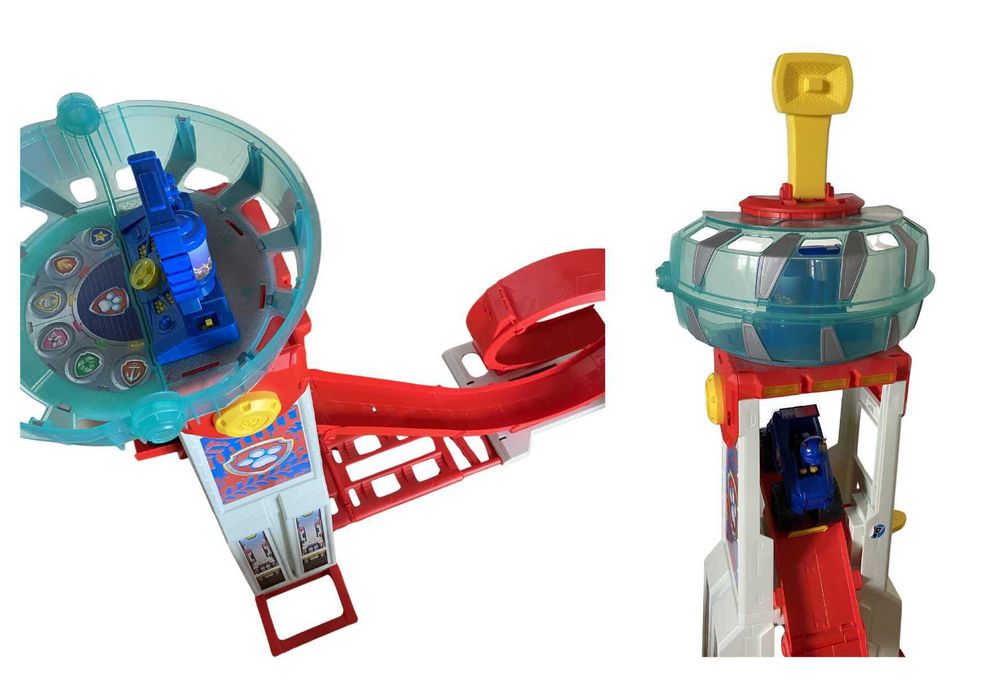 Torre da patrulha pata com loop e carro do chase