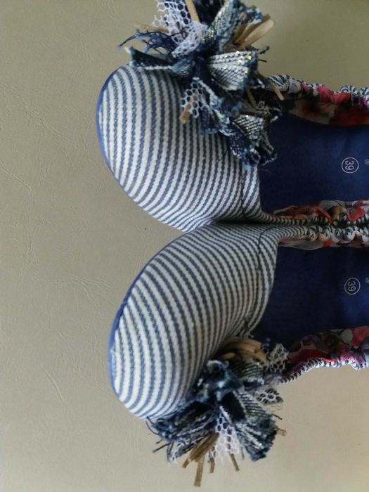 Desigual balerinki w paski marynarski styl r. 39