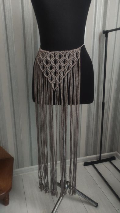 Фартух в етностилі припинда макраме