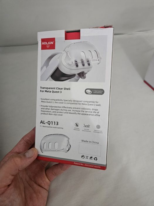 NOWE Przezroczyste etui oryginalne do Meta Quest 3