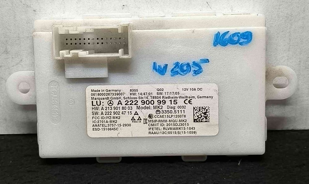 Módulo Eletrónico A2229009915 - MERCEDES-BENZ C-CLASS