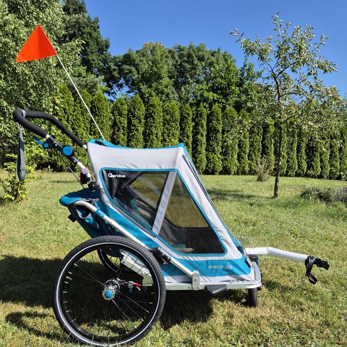 Przyczepka rowerowa riksza wózek rowerowy dla dzieci qeridoo