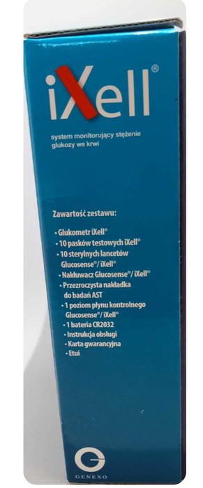 Glukometr iXell pełen komplet -fabrycznie nowy.