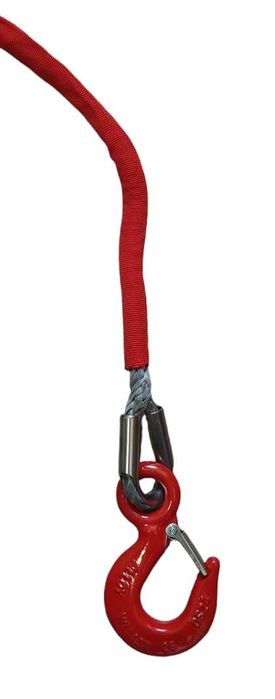 Lina syntetyczna Dyneema z hakiem do wyciągarki 12mm 28m Laweta