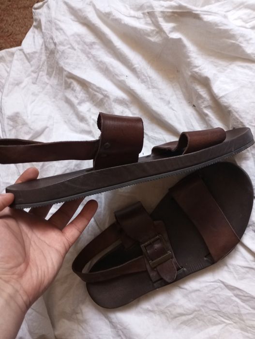 Сандалии мужские кожаные босоножки р46 30см Италия