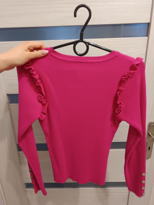 Bluzka damska prążkowany materiał