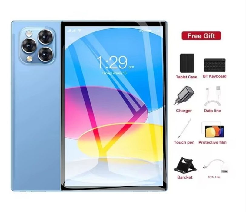 Планшет 10 дюймів,Pad 15 Pro,24/2048 Гб,Android 16,5G,Dual SIM GPS WIFI