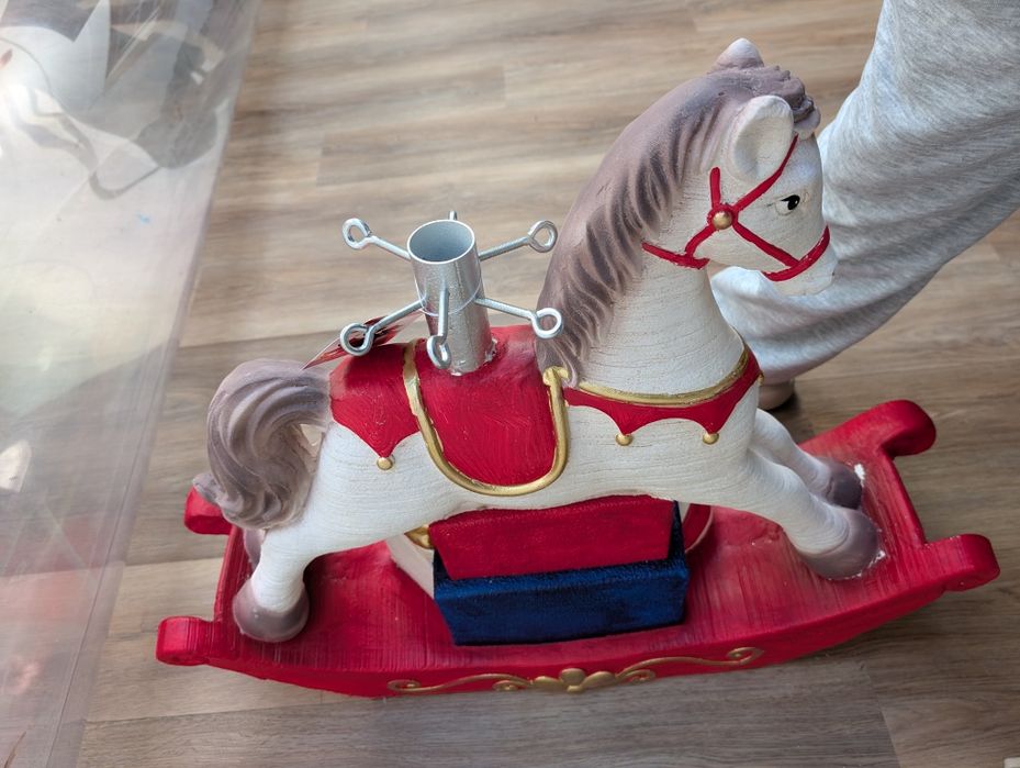 Base para árvore de natal cavalo natal