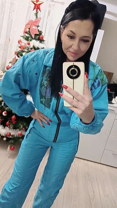 Piękny zimowy kombinezon narciarski snowboardowy zima membrana Softshe