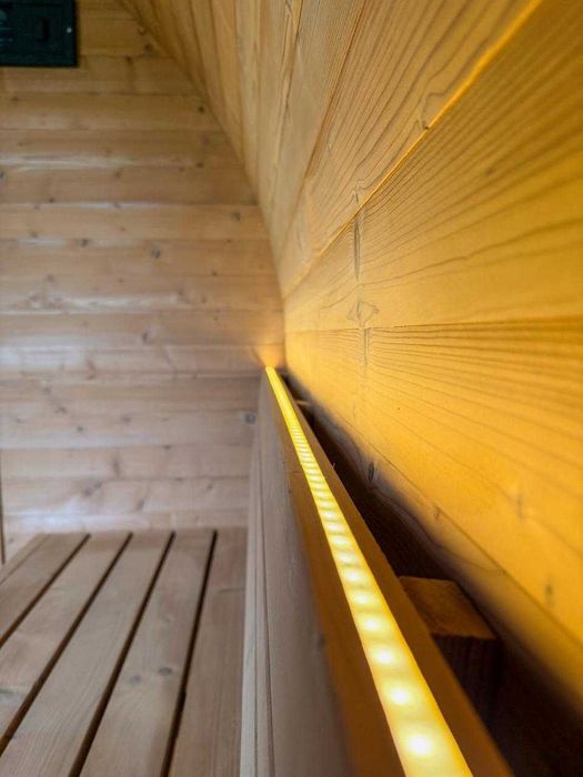 Sauna ogrodowa PREMIUM M1 – Termodrewno Dach pokryty Aluminium