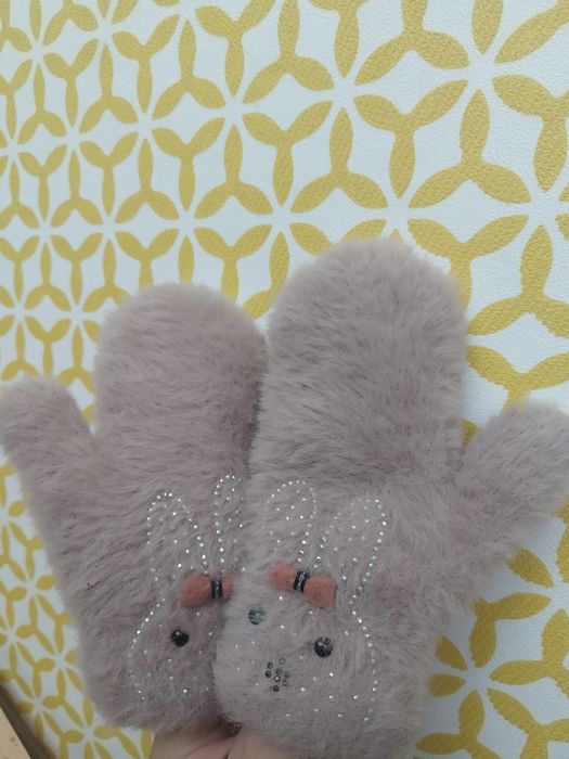 Рукавички зимові дитячі 4-6 років, рукавички для дівчинки, варежки 110