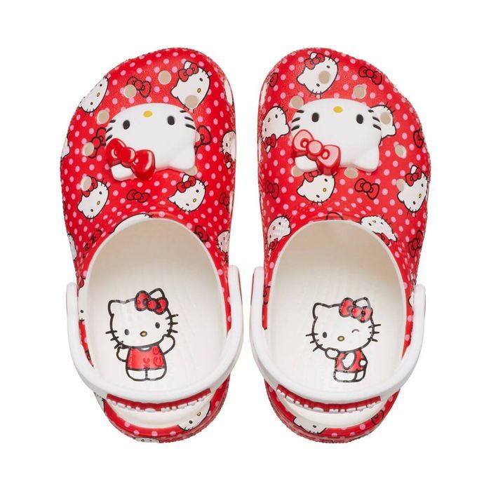 Крокси  для дівчинки Hello Kitty x Crocs Adult Red Classic Clog дитячі