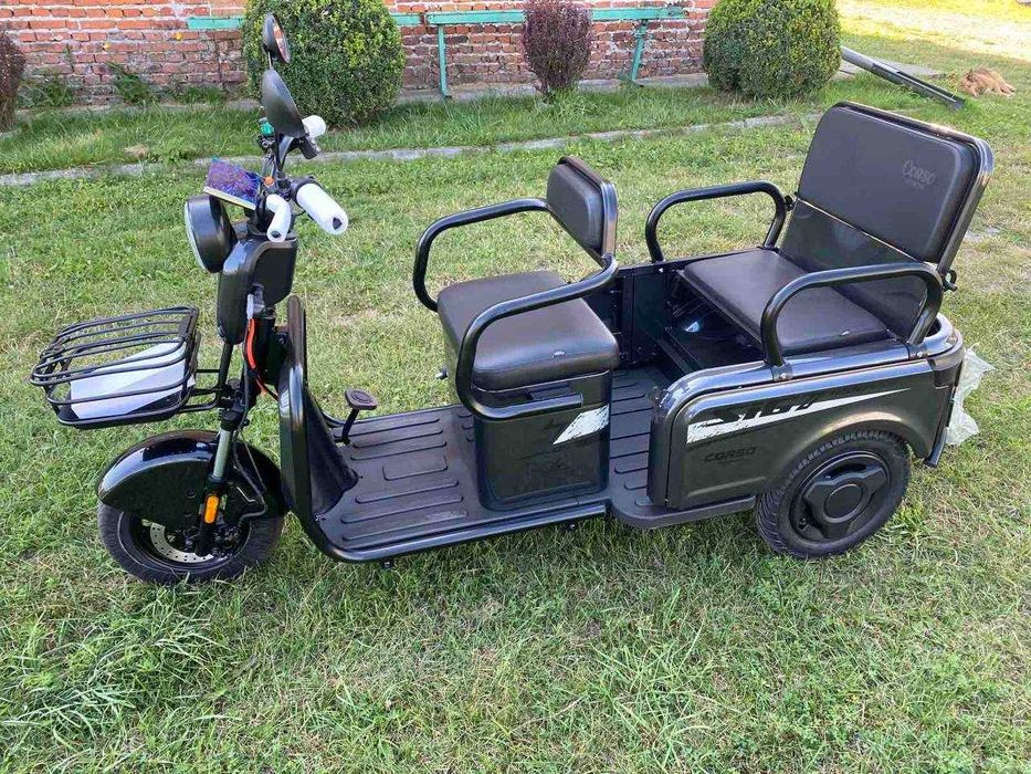 Новий Електричний трицикл Corso SIG-8 Pro 1200W 72V 28Ah