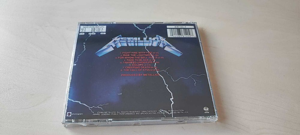 CD Metallica – Ride the Lightning (1984)